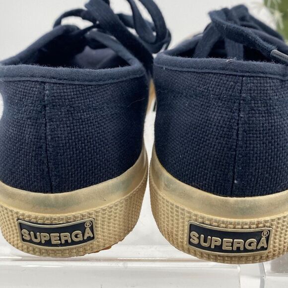 Superga Lace -Up Fashion Sneakers Navy‎ Size 5.5 - Picture 6 of 9